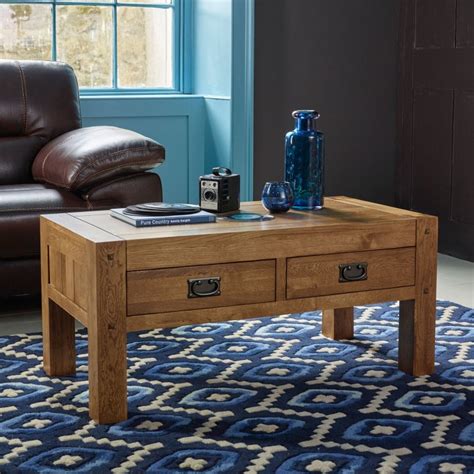 Shop online with up to 50% off and transform your home today. Quercus Coffee Table | Rustic Solid Oak | Oak Furniture Land