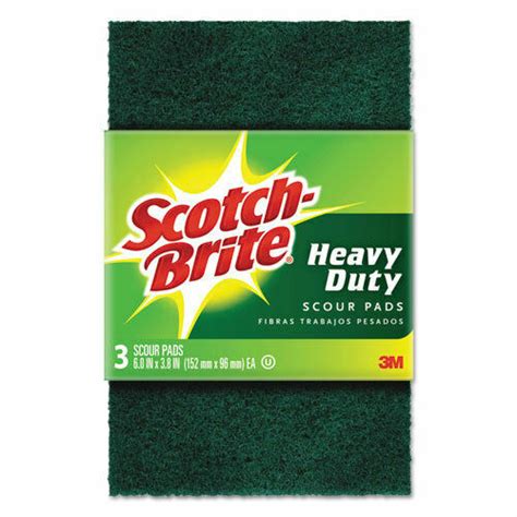Scotch Brite Heavy Duty Scouring Pad No 223 3m Company 3pk For Sale