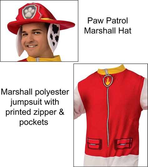 Rubies Paw Patrol Marshall Costume Jumpsuit Adult Bigamart