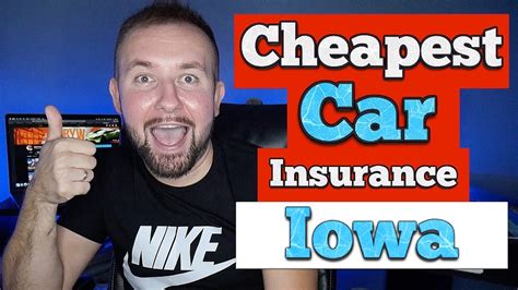How cheap depends on driver age the answers to these questions will ultimately affect which insurance provider can offer you the best and cheapest car insurance quote. Cheapest Car Insurance In Iowa - Great Price And Coverage Best Rates In IA - YouTube