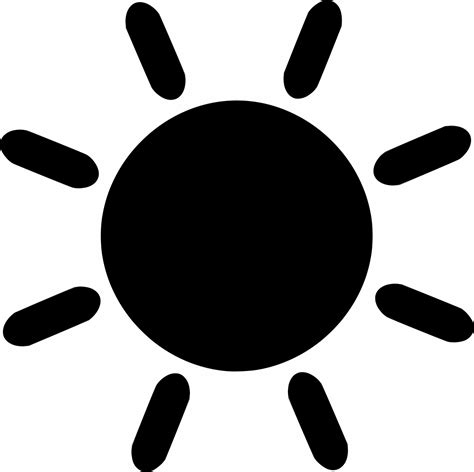Sun Clipart Black Free Download On Clipartmag