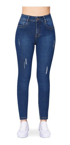 Jeans Azul Marino Stretch Mezclilla Premium Devendi Devendi Denim Co