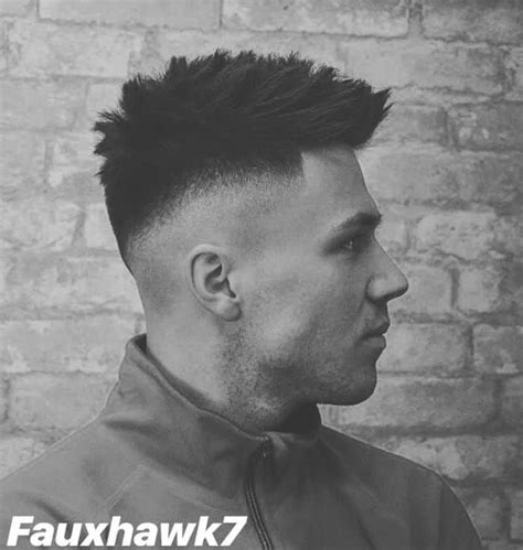 The hairstyle features curly and kinky locks on top and that is kept tight to the skin and. Best Faux Hawk (Fohawk) Haircuts For Men in 2020