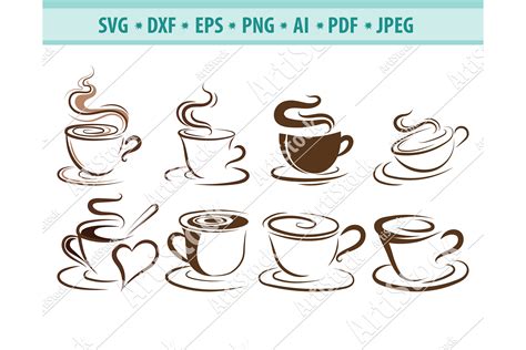 Coffee Cup Svg Coffee Clipart Svg Coffee Dxf Png Eps 422140