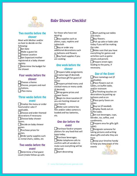 Complete Baby Shower Planning Guide Baby Shower Planner Baby Shower