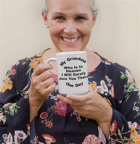 My Grandma In Heaven Coffee Mug Best Grandma Ever Mug She Was Etsy