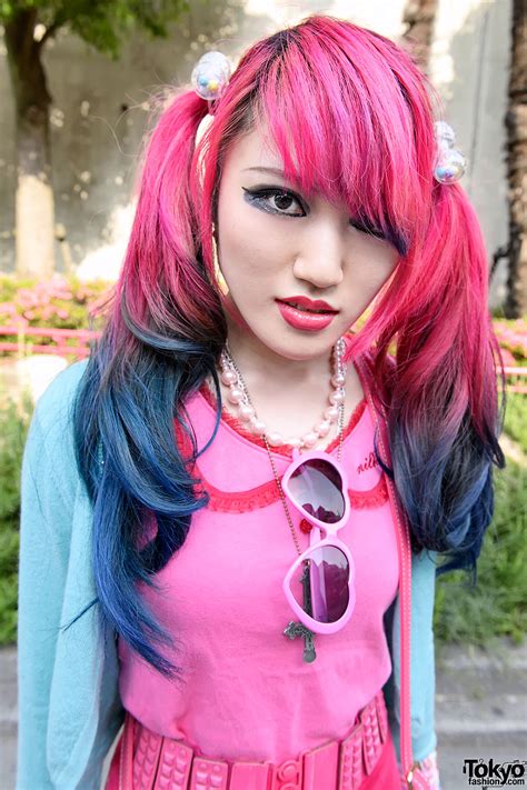 Lisa 13 In Harajuku W Dip Dye Hair Cute Pink Fashion