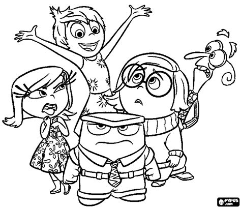 Inside Out Coloring Coloring Pages