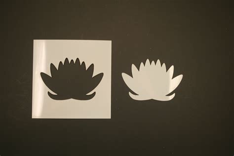 Lotus Flower Reusable Mylar Stencil Art Supplies Etsy