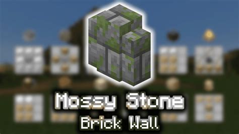 Mossy Stone Brick Wall Wiki Guide 9minecraftnet