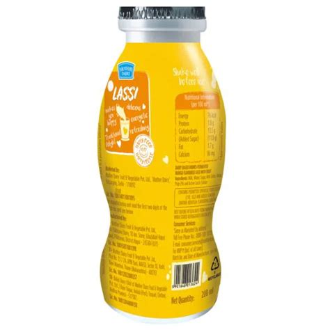 Mother Dairy Mango Lassi 200 Ml Bottle JioMart