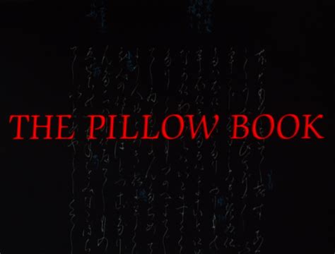 The Pillow Book 1995