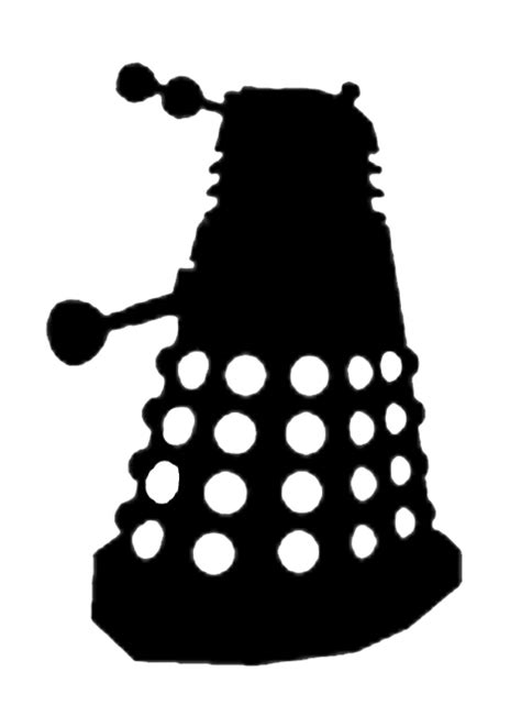 Doodlecraft Doctor Who Stencil Silhouette Outline Clipart