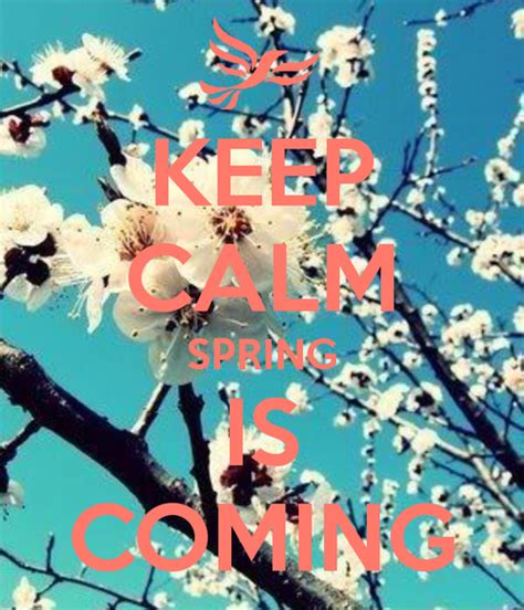 Keep Calm And Spring Is Coming Pictures Photos And Images For