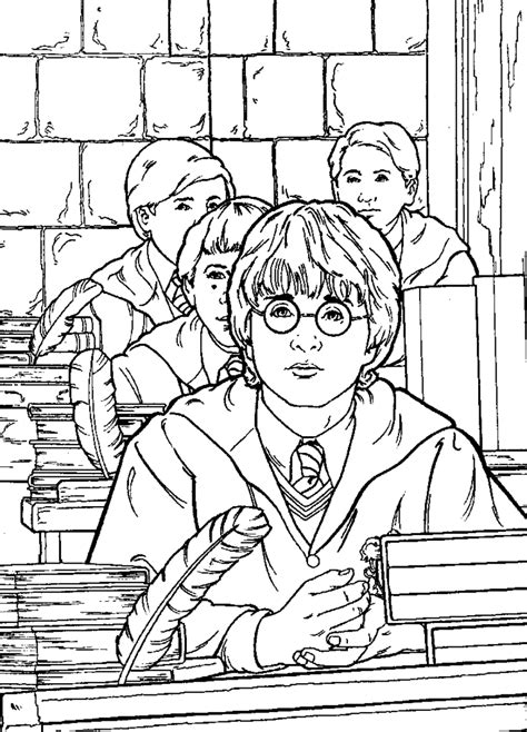 Preview Easy Harry Potter Coloring Pages