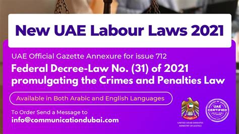 New Uae Labour Laws 2021 I Federal Decree Law No 31 Of 2021 I
