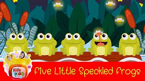 Five Little Speckled Frogs Kids Song เพลงเด็กภาษาอังกฤษ กบ 5 ตัว