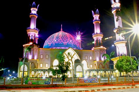 Islamic Center Mataram Indonesia Fotografi Alam Mesjid