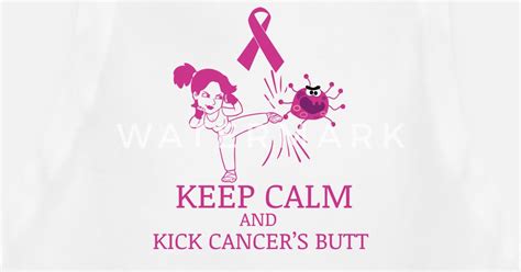Keep Calm And Kick Cancer S Butt Apron Spreadshirt