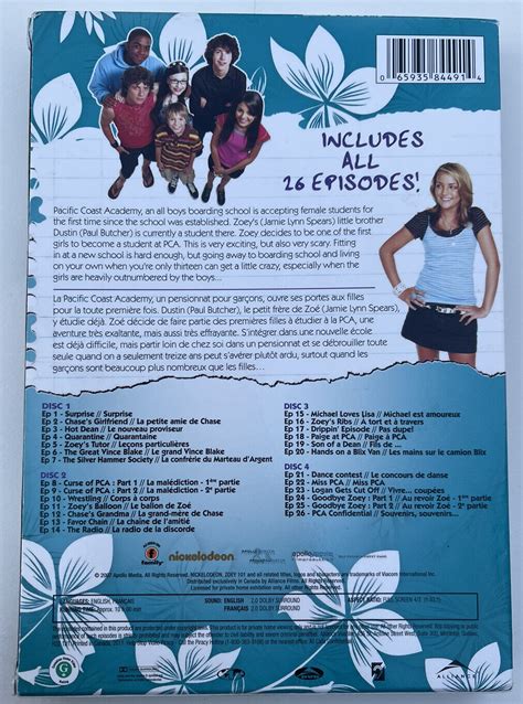 Zoey 101 The Complete Third Season Season 3 Canadian Bilingual Dvd