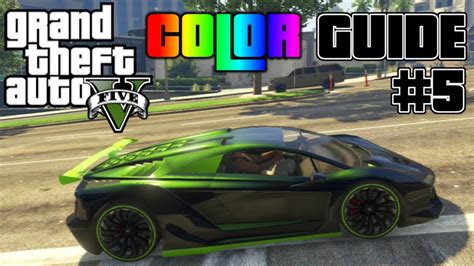 Gta V Ultimate Color Guide 5 Best Colors Combos For Zentorno Youtube