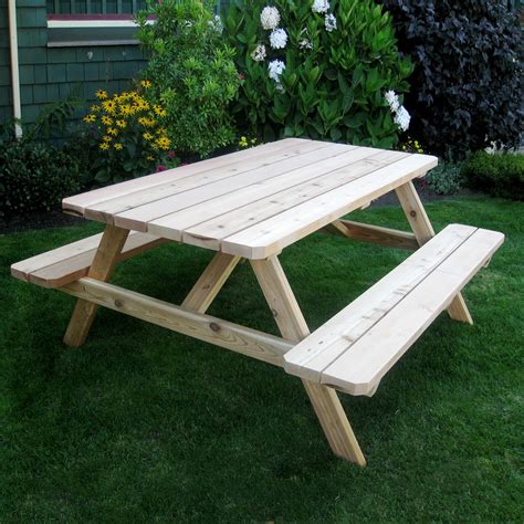 Outdoor Living Today Pic65 Cedar Picnic Table Lowes Canada Picnic Table Picnic Table Kit