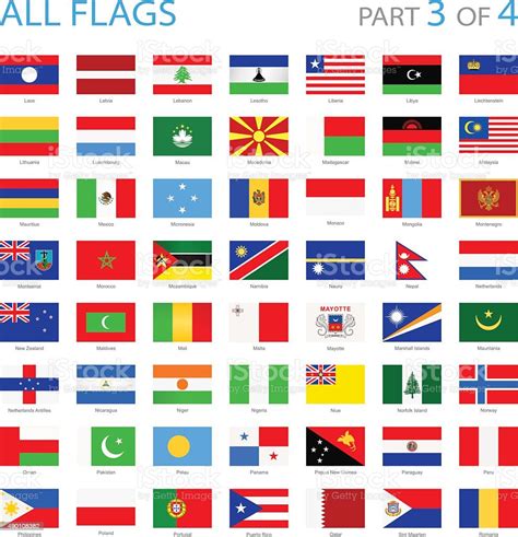 Vetores De Todas As Bandeiras Do Mundoilustração E Mais Imagens De