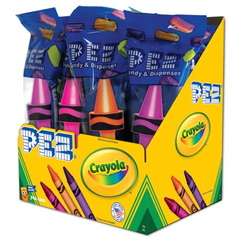 Pez Palz Friends Of Pez Crayola Pez Crayons Vivid Violet Jazzberry