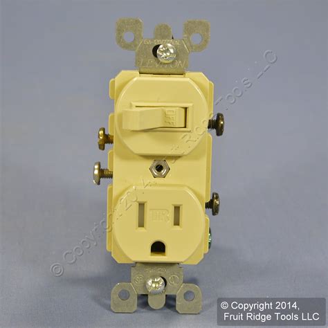 Leviton Ivory Tamper Resistant Wall Toggle Light Switch Outlet 15a Bulk