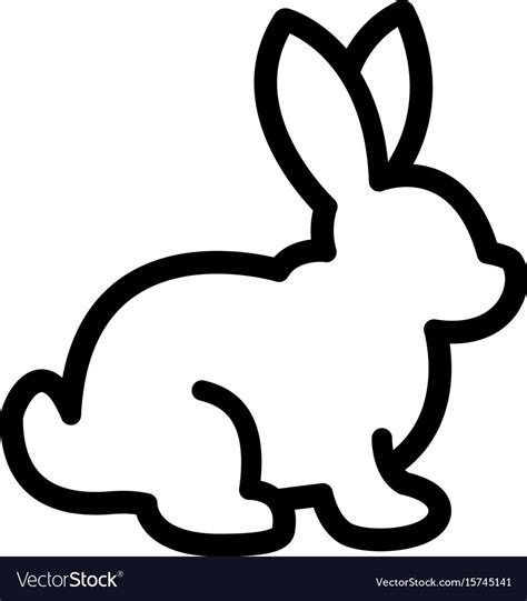 Cartoon Bunny Rabbit Graphic Royalty Free Vector Image