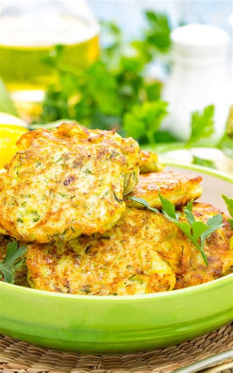 They are fantastic to pass around with the dipping sauce on the side! Zucchini Pancakes Recipe - Flavorite