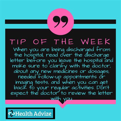 Tip Of The Week 20 Health Advize
