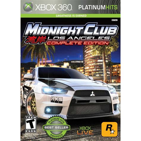 Los angeles (often shortened to midnight club: Midnight Club Los Angeles Complete Edition Xbox 360 Game