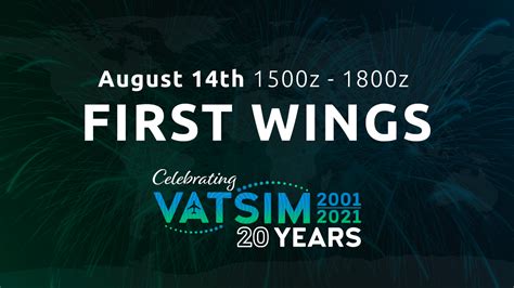 First Wings Vatsim 20th Anniversary Community Calendar Vatsim