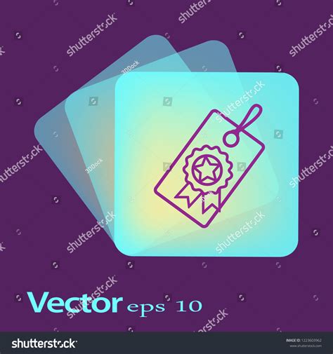 Price Tag Star Mark High Quality Stock Vector Royalty Free 1223603962