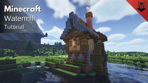 Minecraft How To Build A Medieval Watermill Water Wheel House