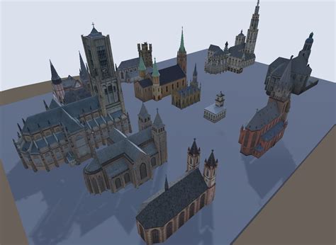 3d Model Churches Very Low Poly 3d Models Vr Ar Low Poly Cgtrader