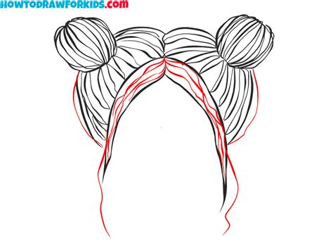 How To Draw Hair Buns Easy Drawing Tutorial For Kids