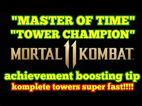 Additionally, while a number of trophies are awarded for completing mk's always addictive towers, some of which will undoubtedly be extremely time that's assuming the trophy list is both genuine and complete, of course. Mortal Kombat 11 MK11 "TOWER CHAMPION" "MASTER OF TIME ...