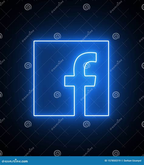 Neon Red Aesthetic Facebook Logo Fip Fop