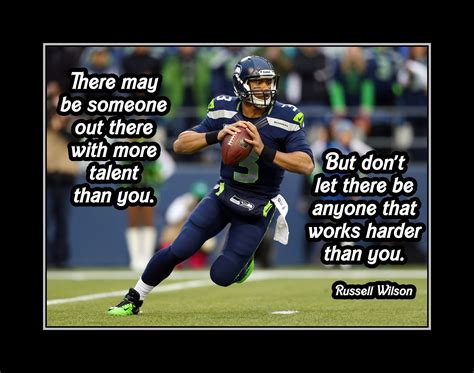 Russell Wilson Seahawks Poster 5 Inspirational Football Quote Nfl