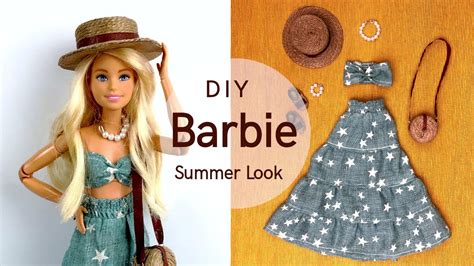 Diy Barbie Summer Look How To Make Dolls Clothes And Accessories