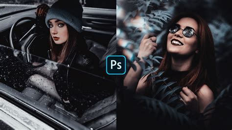 Moody Dark Blue Color Grading Effect In Photoshop Free Photoshop