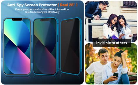 QUESPLE Privacy Screen Protector For IPhone 13 And IPhone 13 Pro 6 1