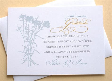 Thank You Sympathy Cards Custom A Bunch Of Blue Carnations