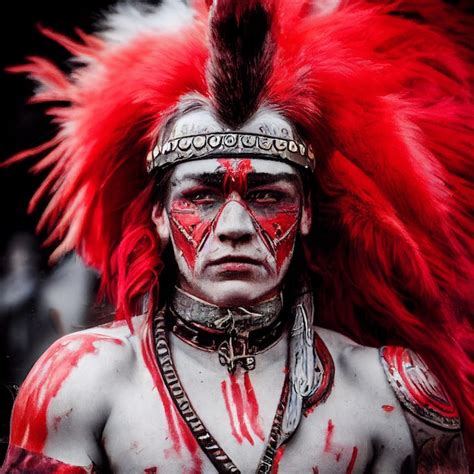 Premium Photo Portrait Of Native American Indian Man