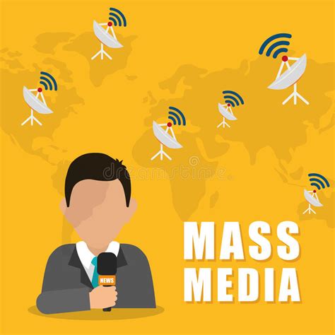 News Media And Broadcasting Stock Vector Illustration Of Coverage