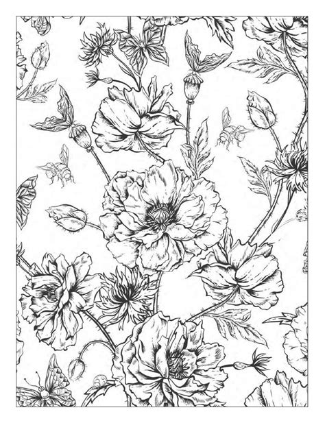 We have some beautiful detailed floral coloring pages for adults. Beautiful Flowers Detailed Floral Designs Coloring Book ...