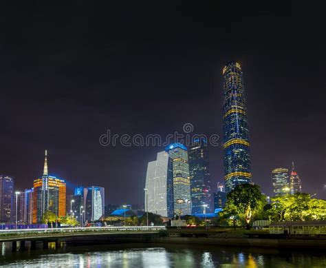 Guangzhou China Dec 29 2018 Night View Of Guangzhou Cityscape