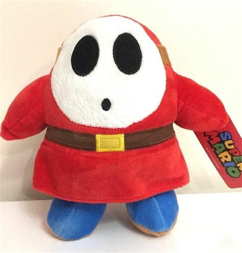 Large 12 Super Mario Brothers Nintendo Shy Guy Plush Toy Red New